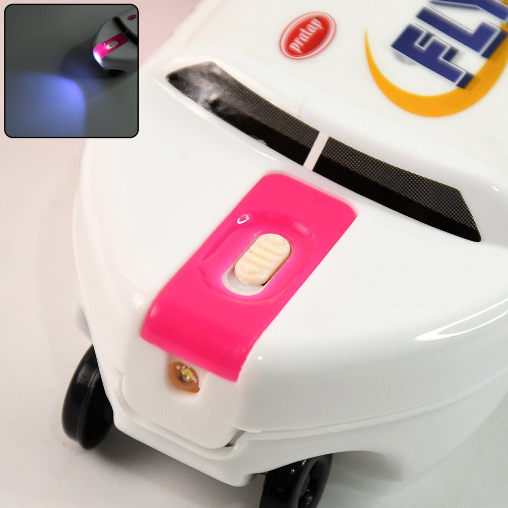 Front view of the airplane pencil box showcasing its sleek design.
