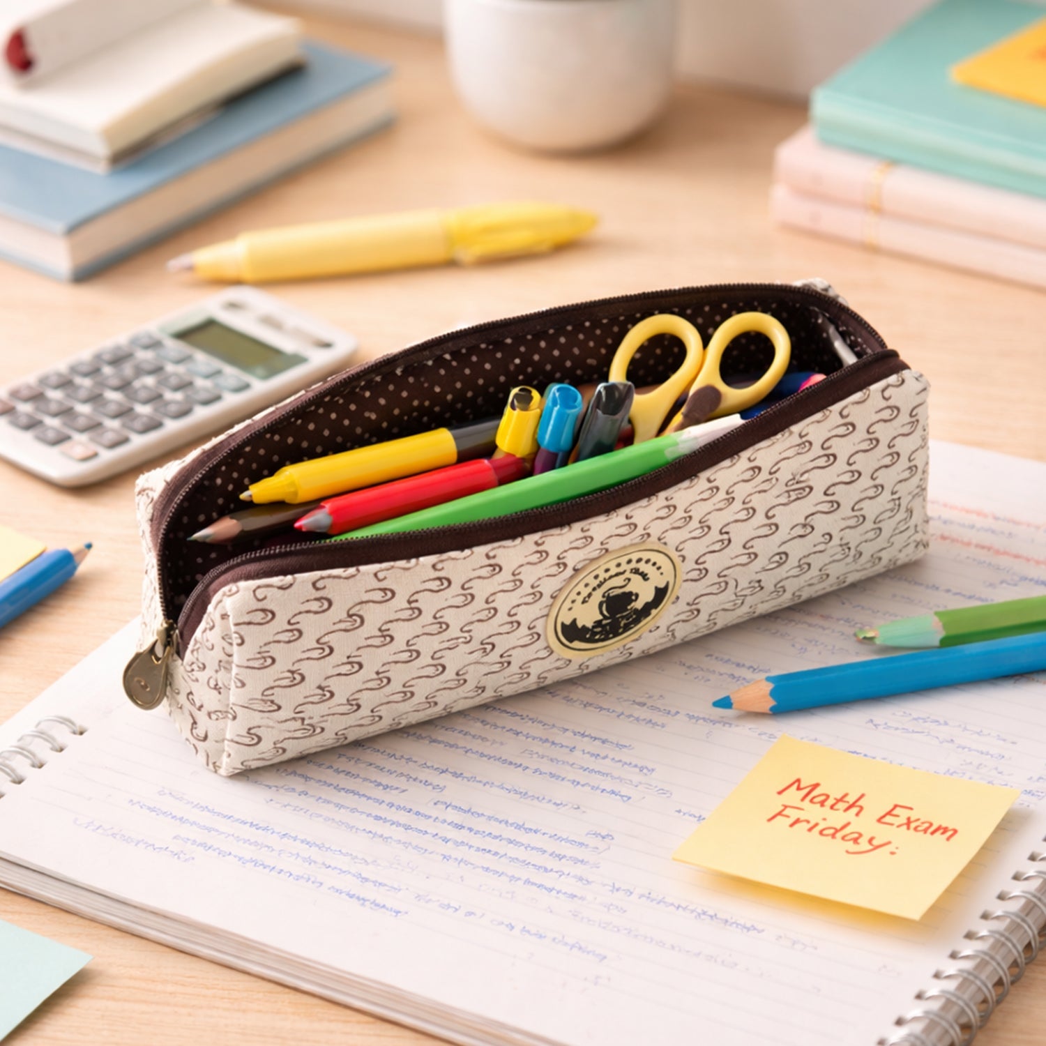 Stylish and durable stationery organizer with single main compartment