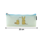 Colorful cartoon print on waterproof plastic pencil pouch for everyday use