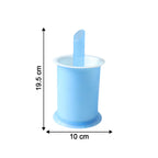 Refreshing frozen juice popsicles chilling inside the reusable silicone molds.