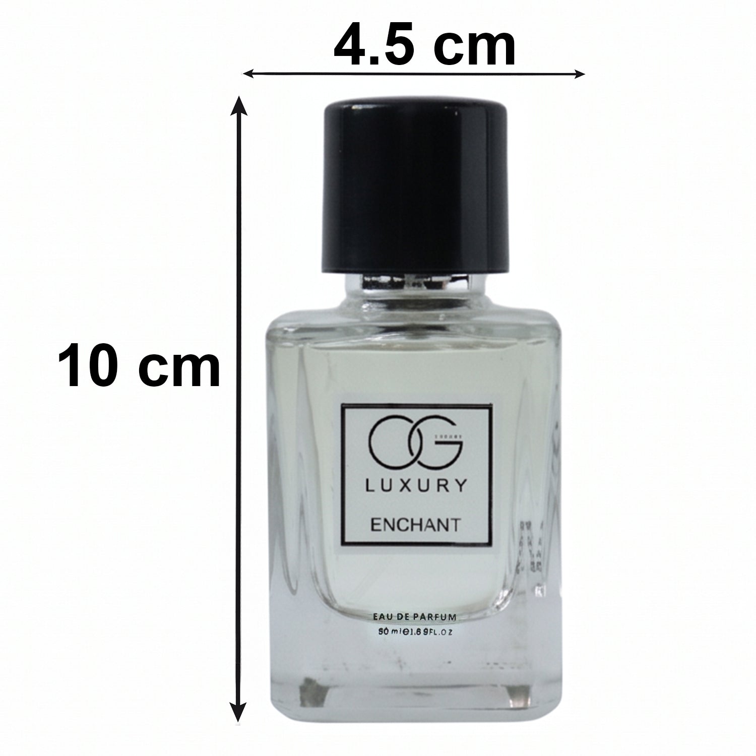 Enchant Eau De Parfum bottle casting soft shadow on surface