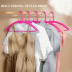 Plastic hanger rack suitable for wardrobe and closet