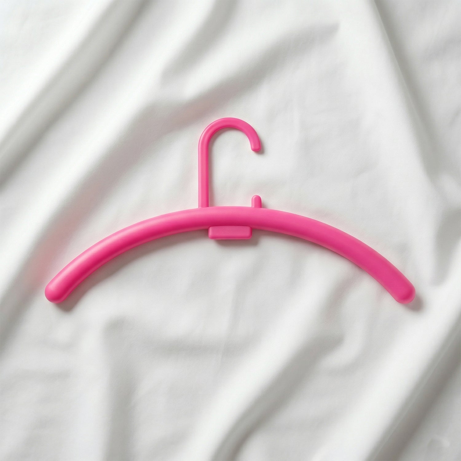 Plastic hanger rack for closet and laundry storage