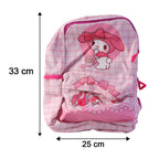 Back view of My Melody bunny design backpack