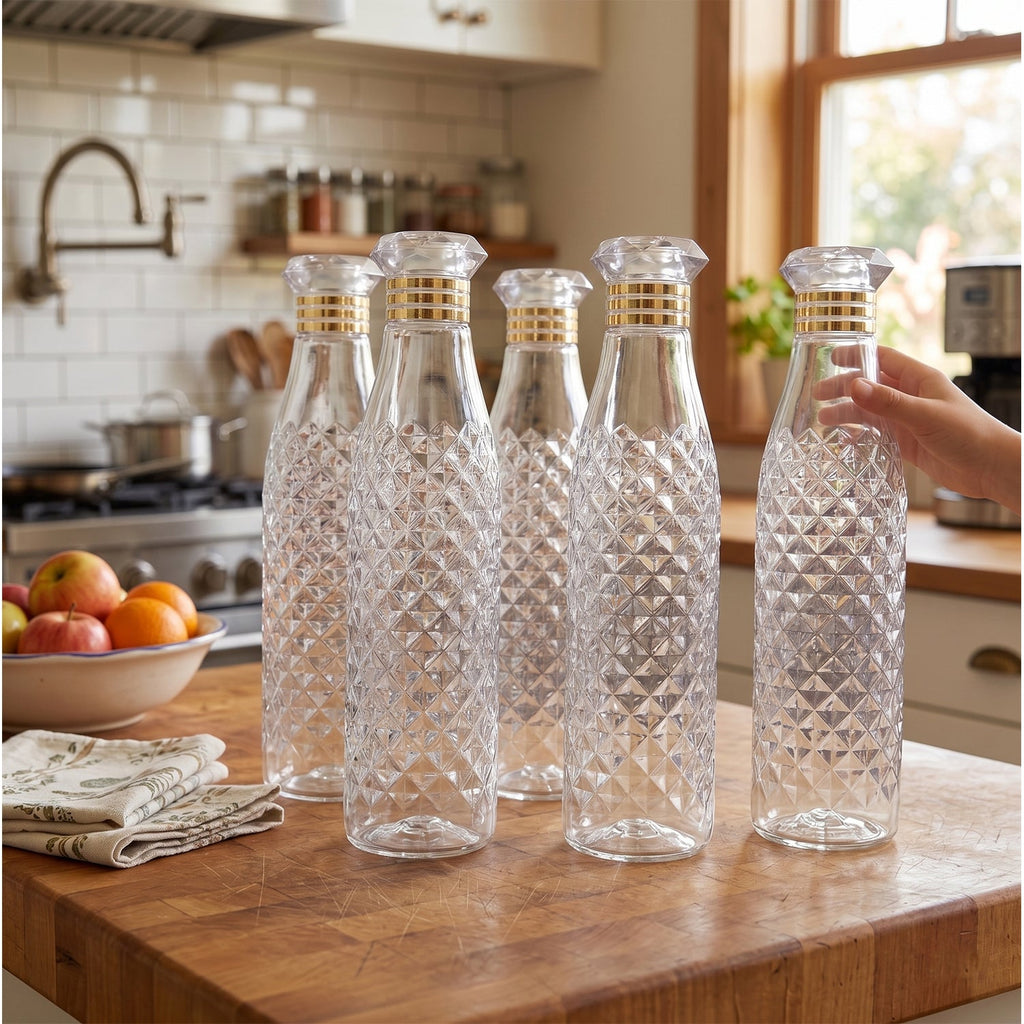 Large capacity water bottles set for everyday hydration