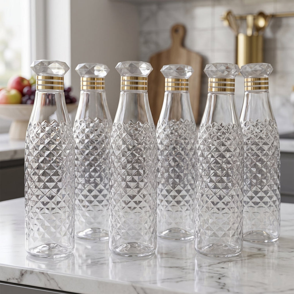 Reusable bottles set for hydration in home or outdoor activities