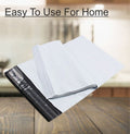 White tamper-proof polybag for secure D2C shipping, front view.