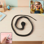 Realistic dummy snake toy with detailed scale texture for kids pranks