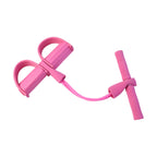 Elastic fitness pull rope with foam grips for muscle training