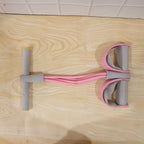 Person demonstrating pull rope resistance exerciser