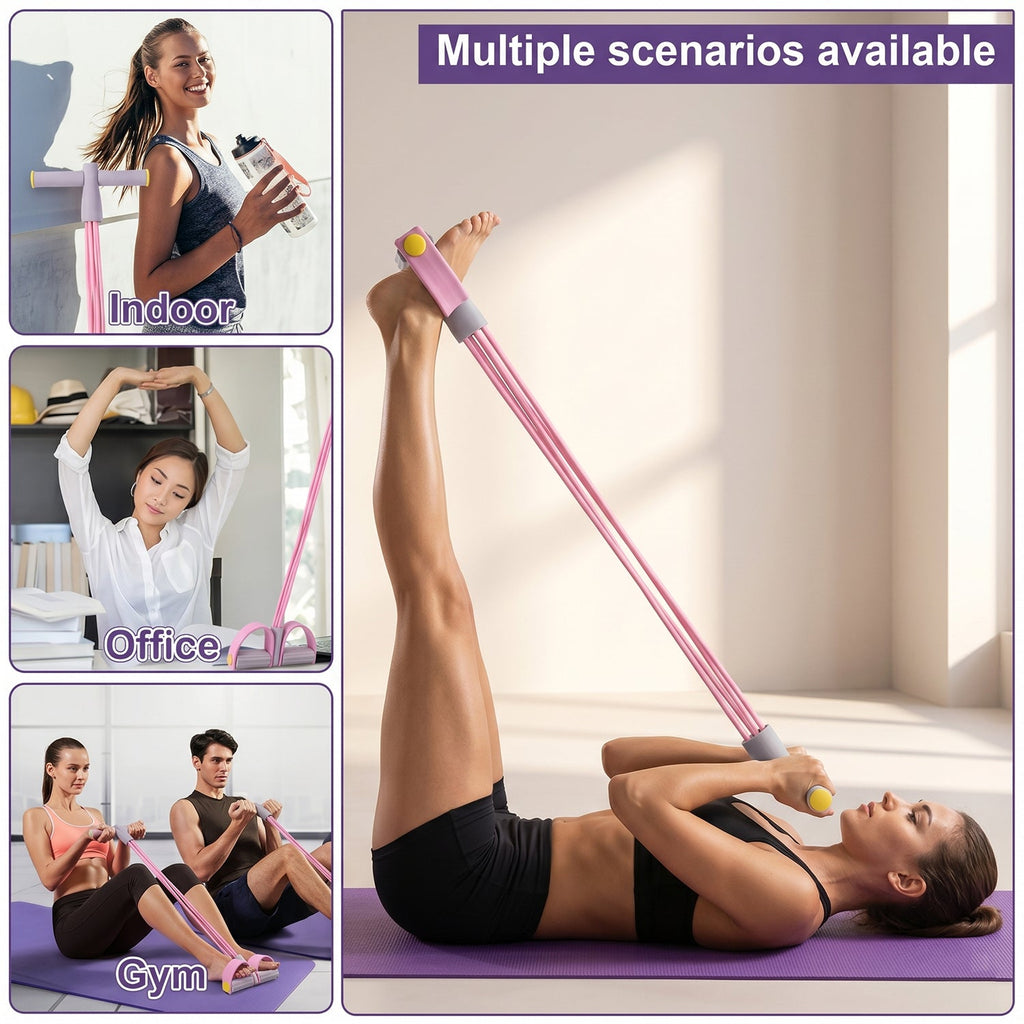 Easy-to-use exercise pull rope for daily fitness routines