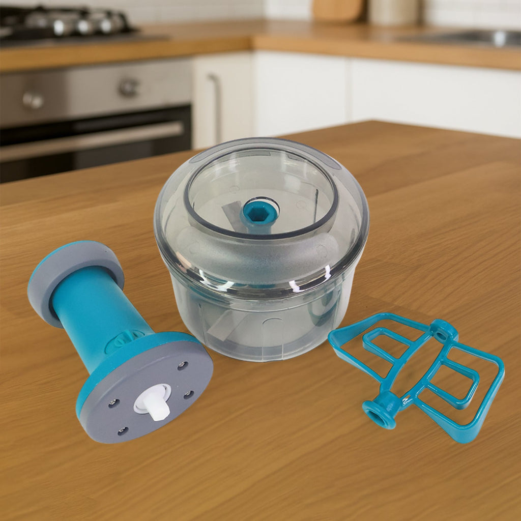 Top view of Supermom 750ml manual push vegetable chopper