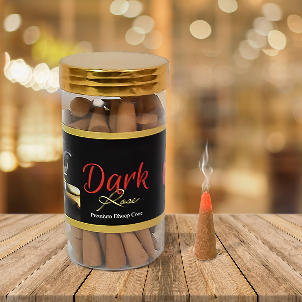 Indo Glow mix flavour dhoop cones in a decorative bowl, radiating a peaceful aura.