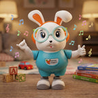 Battery operated dancing rabbit toy for children