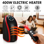 400W wall plug room heater operating in an office environment