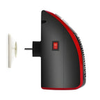 Side view of compact 400W wall plug space heater unit