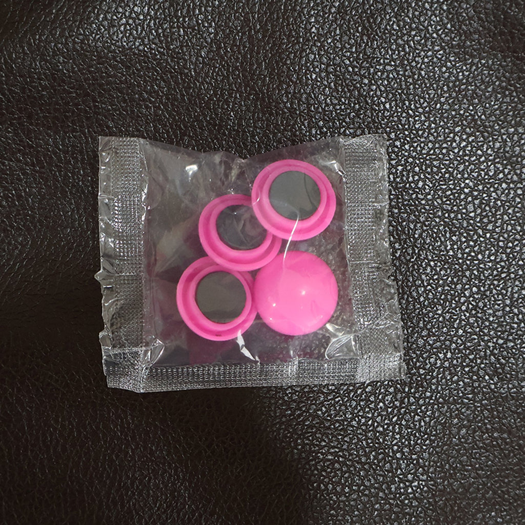 A collection of Round Fridge Magnets in multiple hues, perfect for home and office use.