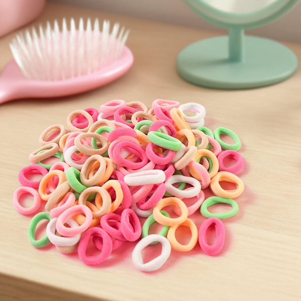 Soft elastic hair bands in assorted colors for kids