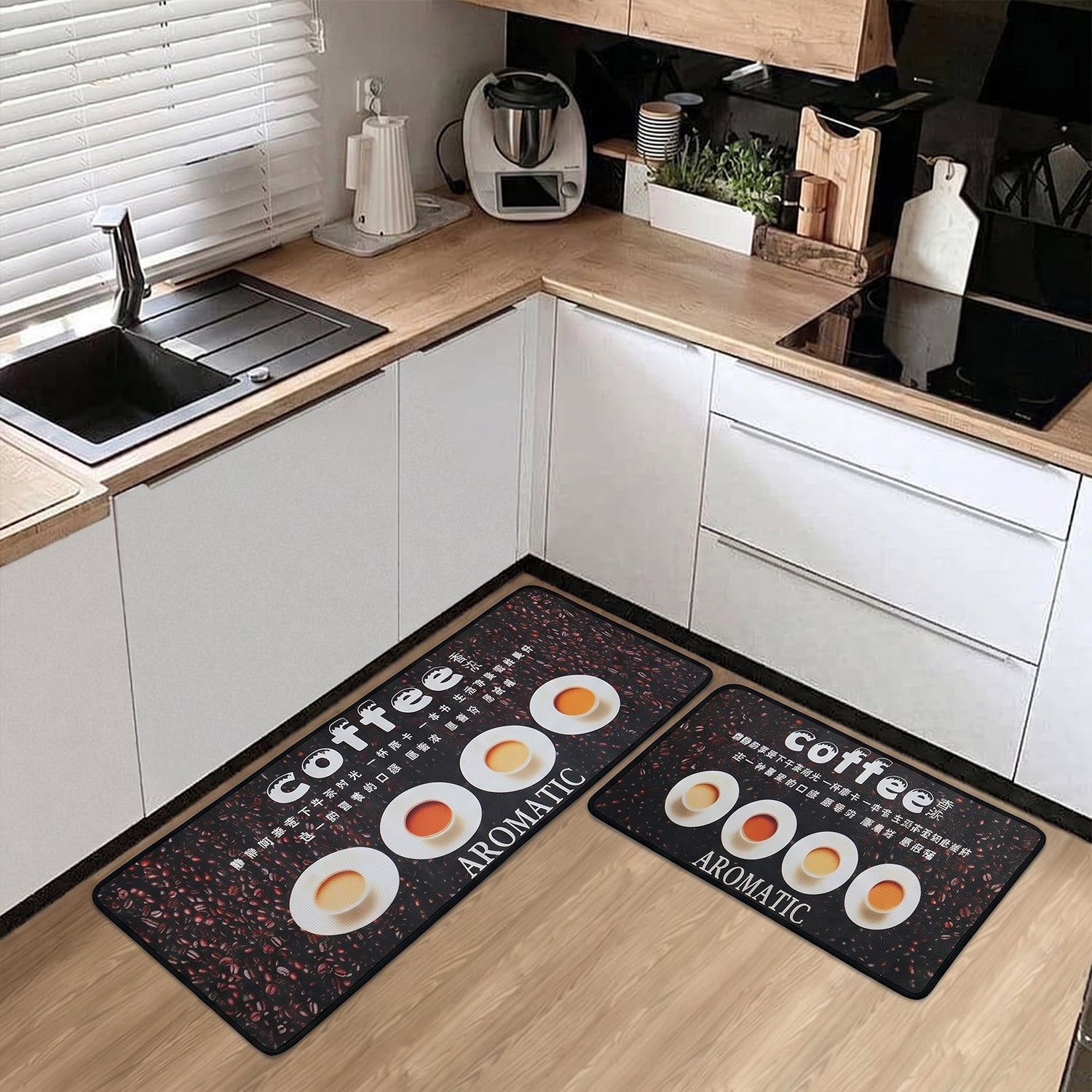 Decorative and safe anti-slip runner mats