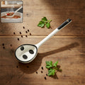 17cm heat-resistant polycarbonate soup ladle with deep bowl for spill-free serving