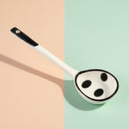 Soup ladle 17cm with ergonomic non-slip handle in modern kitchen setting