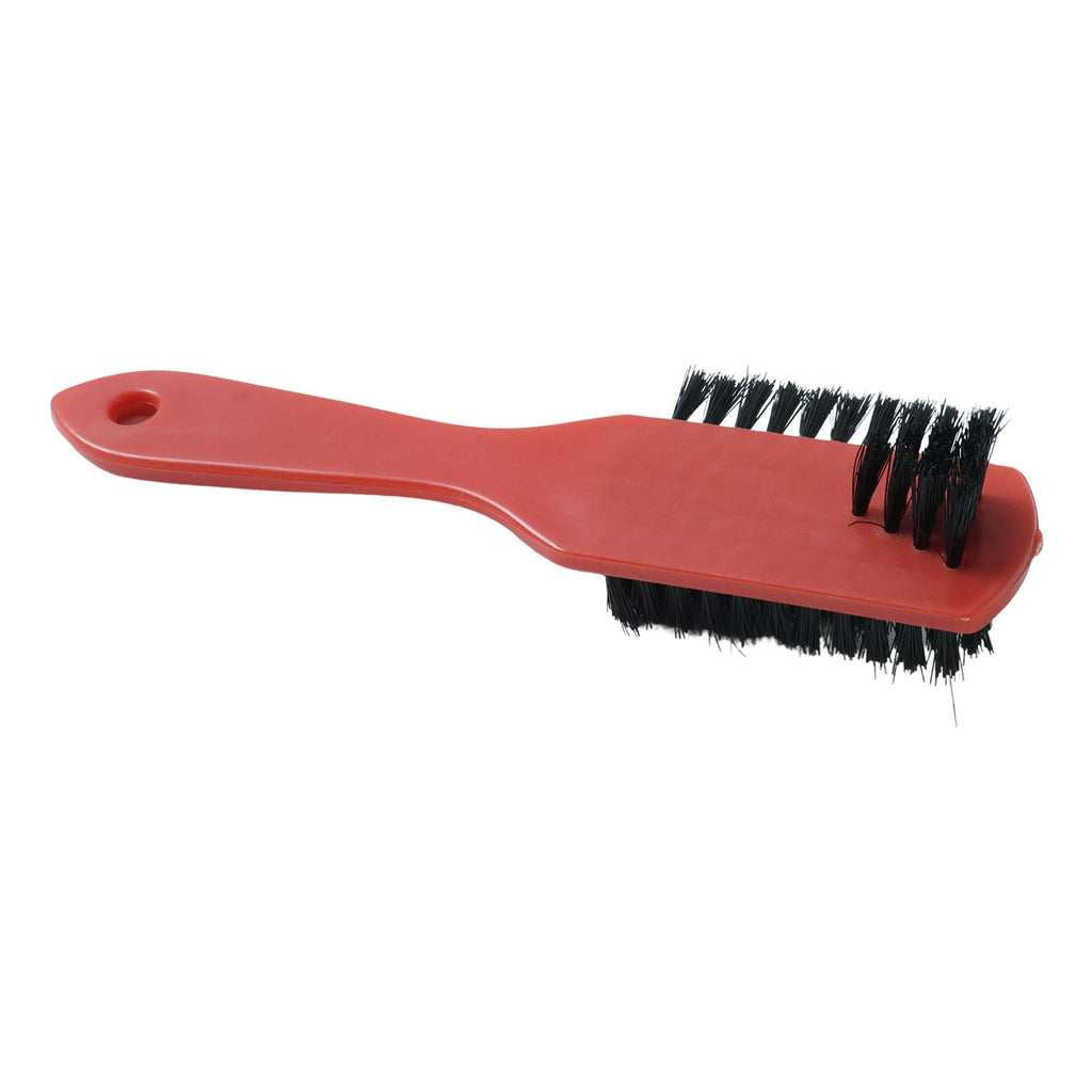 Compact size shoe cleaning brush suitable for cleaning soles and uppers