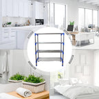 Durable metal 4-tier shoe rack organizer in modern design
