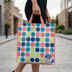 Eco-friendly, multipurpose carry bag with vibrant printed design