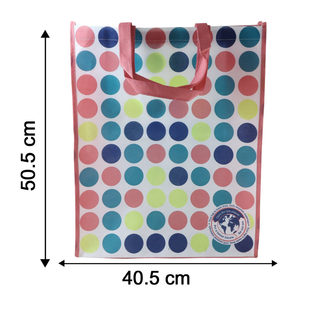 Size chart showing dimensions of carry hand bag