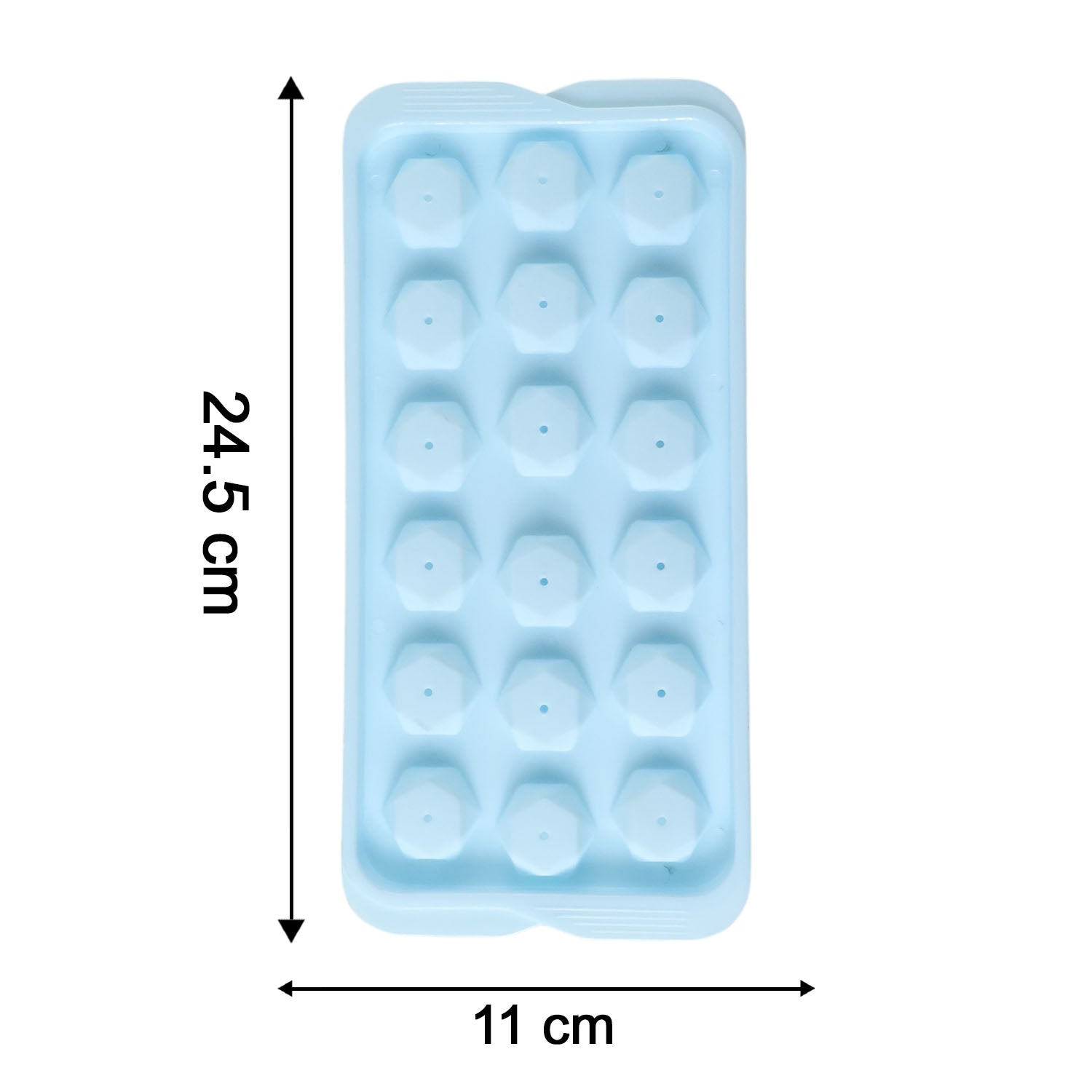 Easy release plastic ice tray for effortless ice removal