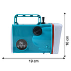 Size chart for OMEGA rechargeable LED flashlight