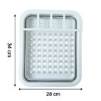 Dish drying rack dimensions illustration