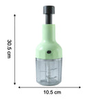 Size comparison of manual food chopper for kitchen use