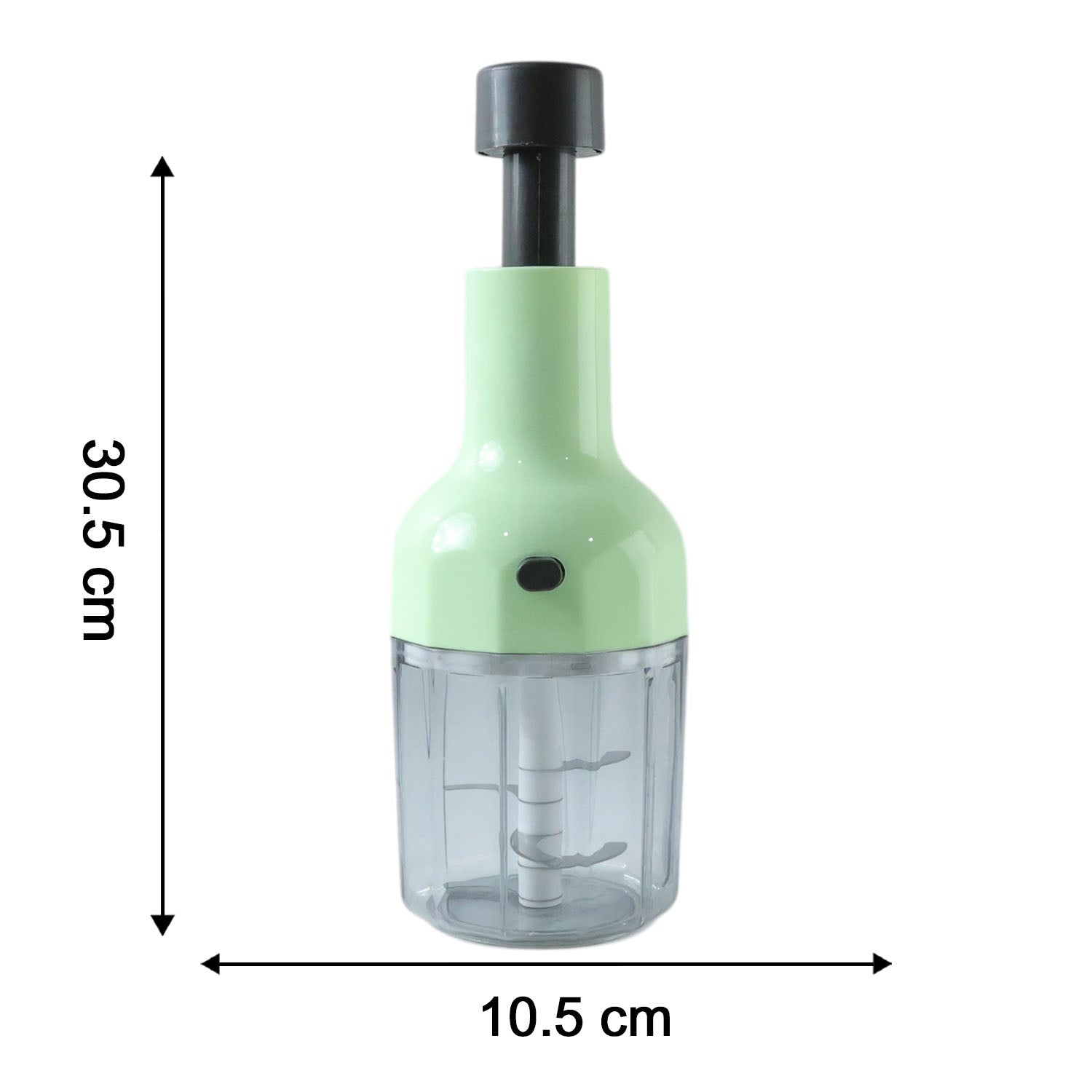Size comparison of manual food chopper for kitchen use