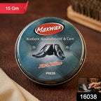 Black shoe polish cream for deep shine on leather shoes
