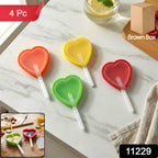 Four-piece silicone mold set ideal for ice candies and popsicles