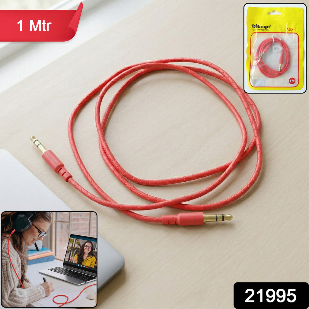 Aux cable for connecting phone to speaker or car stereo