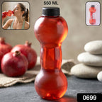 Close-up of leak-proof cap on dumbbell shaped water bottle
