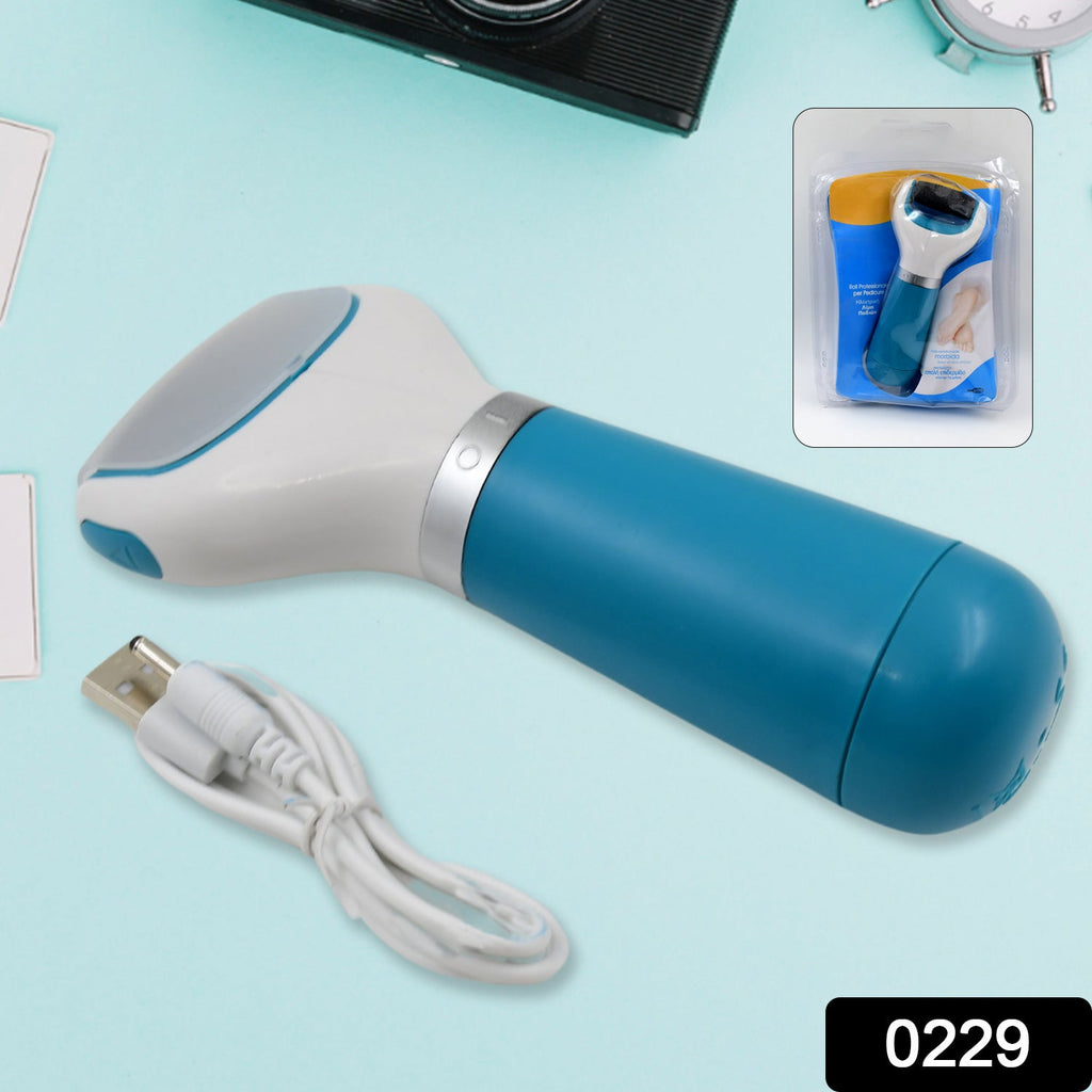 The Electric Foot Callus Remover packaged in its retail box.