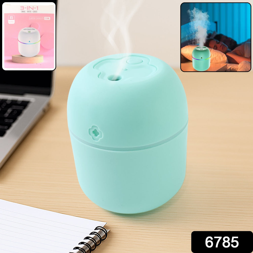 Compact portable USB humidifier, ideal for a desktop or travel bag.