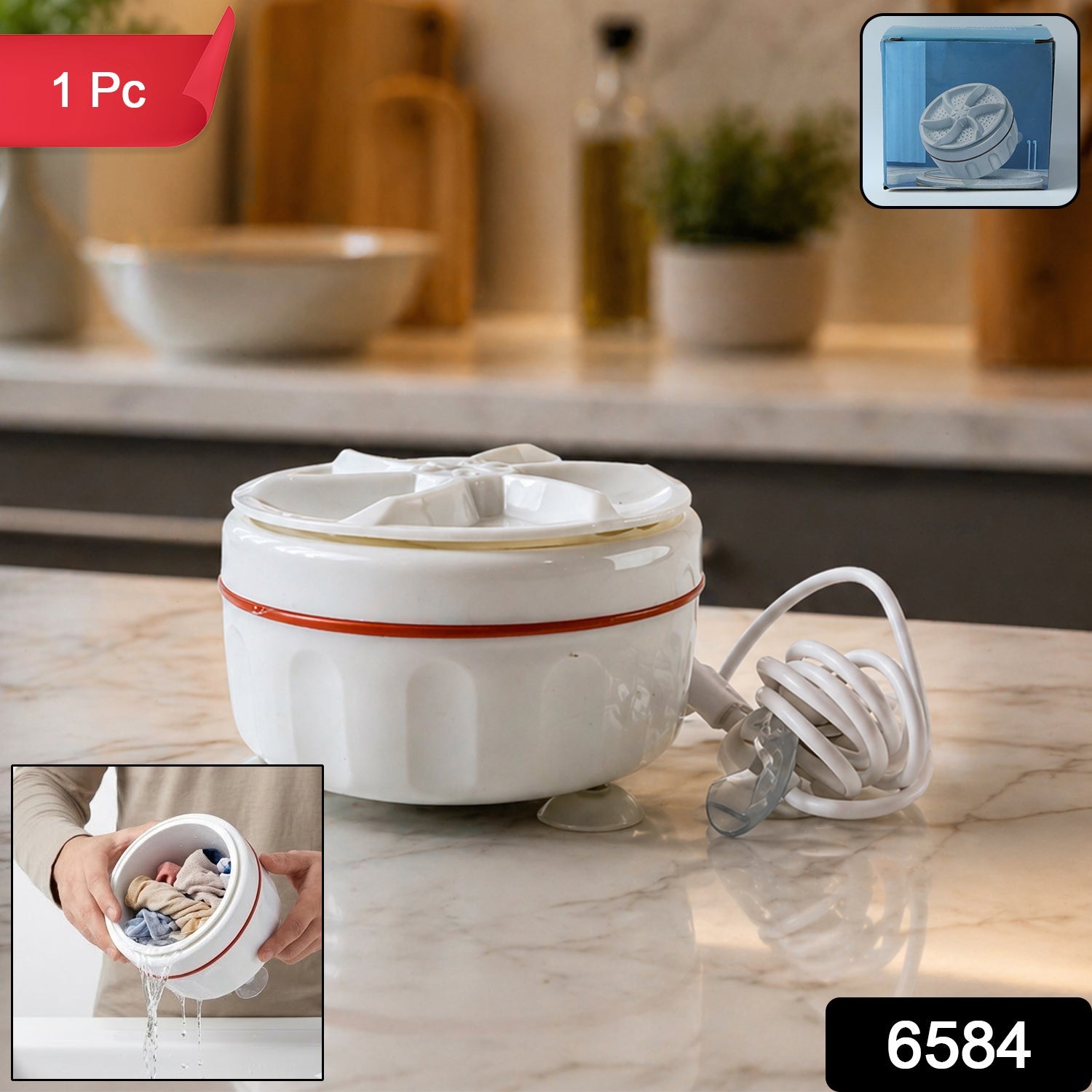 Electric mini cloth washing machine ideal for small laundry loads