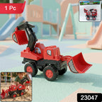 Realistic construction excavator toy truck for children