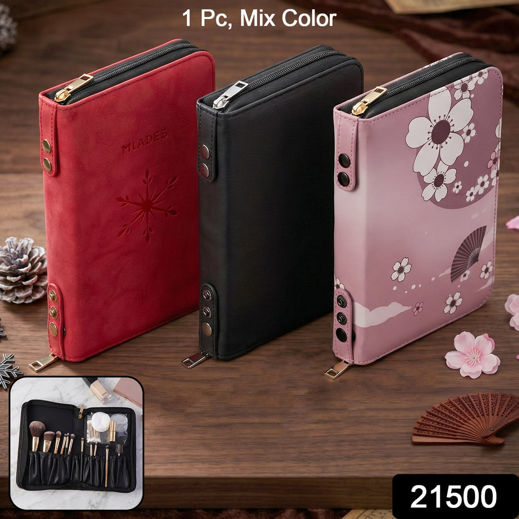 Premium synthetic leather makeup storage pouch for cosmetics
