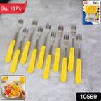 Large stainless steel big fork with rust-resistant finish