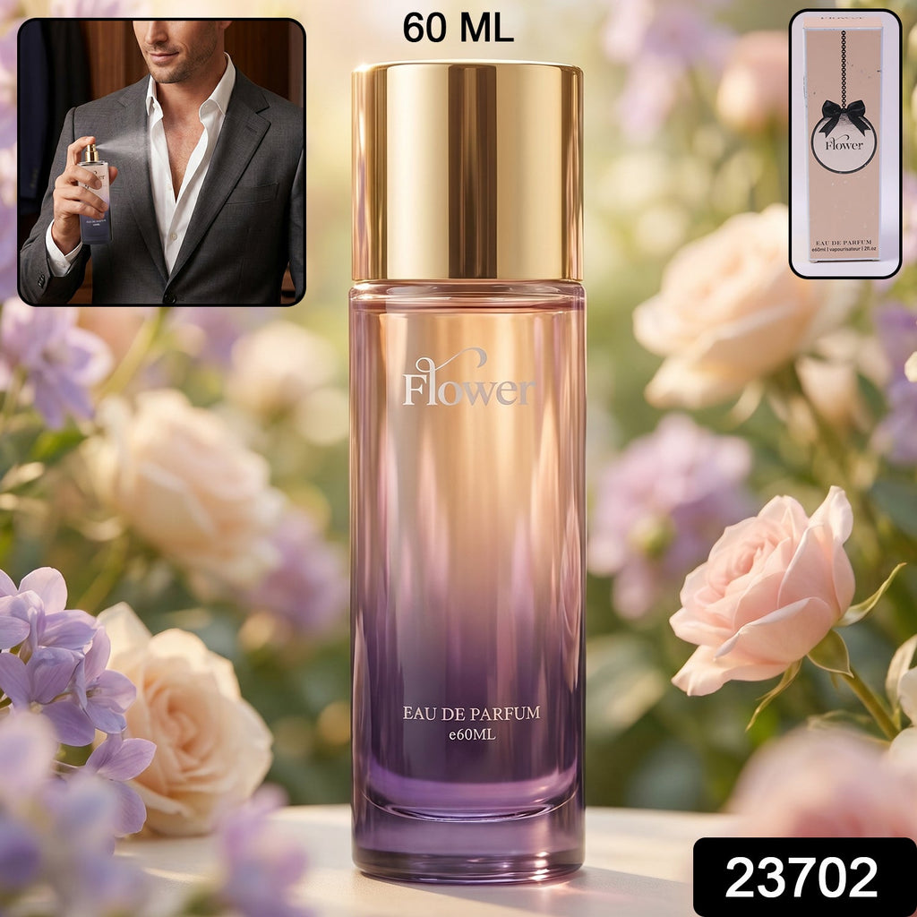 Elegant glass bottle of Flower Eau De Parfum in 60 ML size