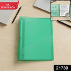 Transparent ring binder with secure ring mechanism