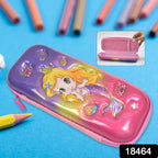 Durable zipper cartoon pencil case in bright colors