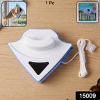 Magnetic window cleaning tool with ergonomic handle