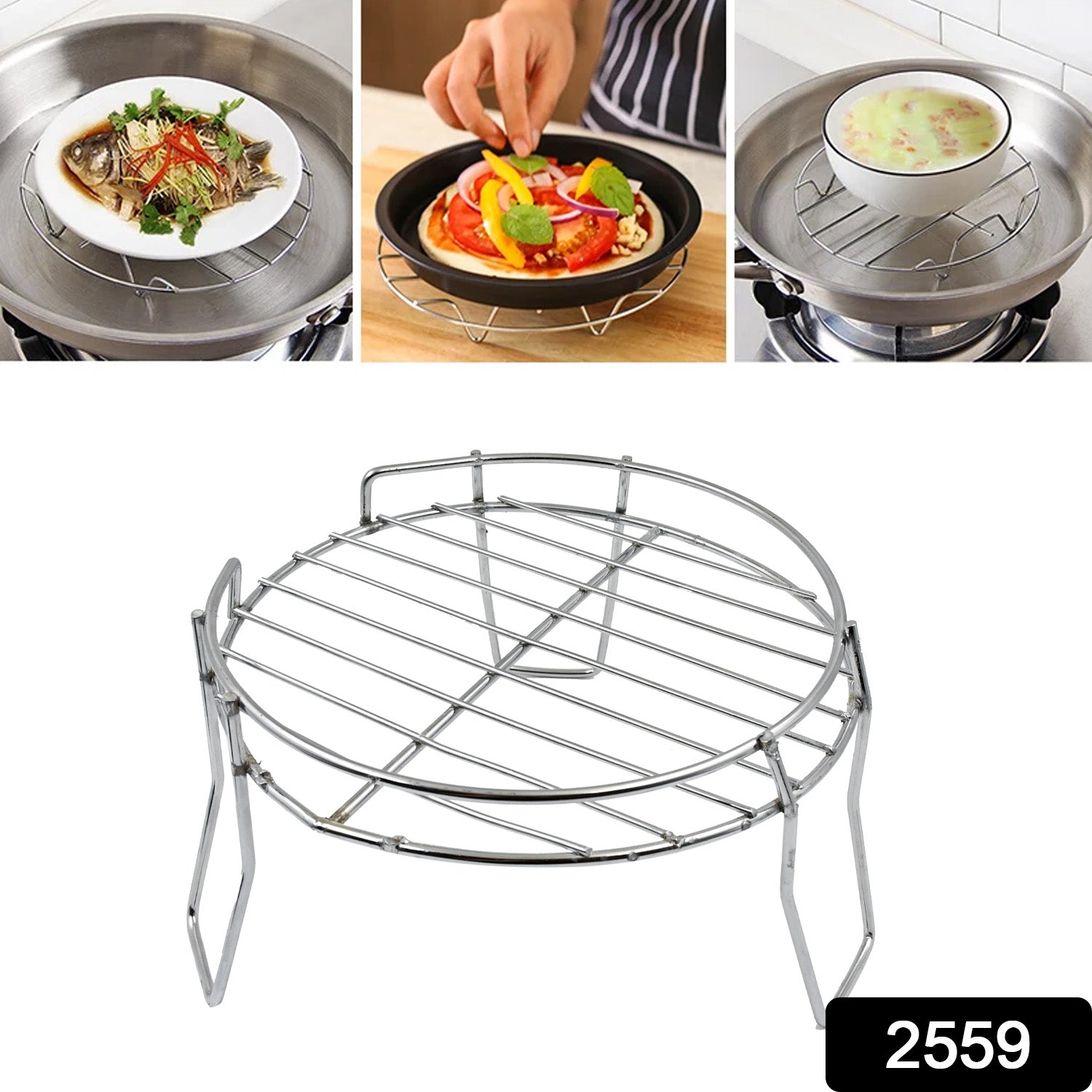 Sleek 3-legged Matka Stand, perfect for holding plants on a balcony.