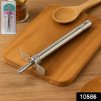 Close-up image of steel gas lighter with ergonomic handle for reliable kitchen use